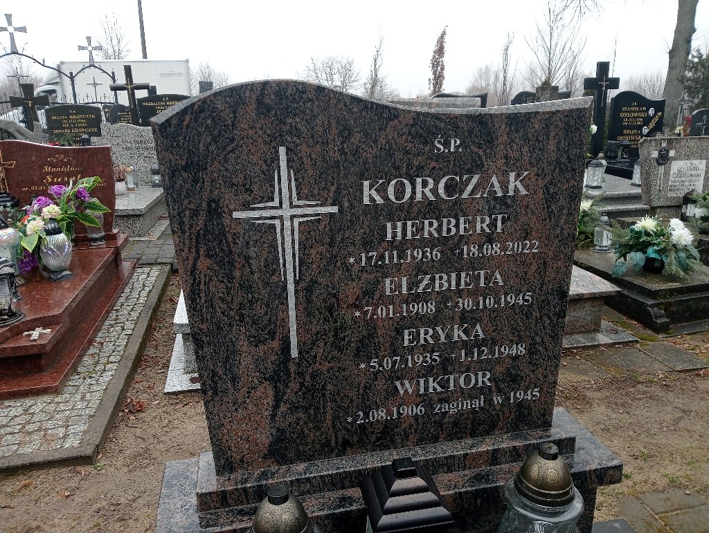 Elżbieta Korczak 1908 Olsztyn-Gutkowo - Grobonet - Wyszukiwarka osób pochowanych